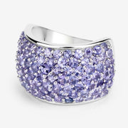 Bids.com 4.22 Carat Genuine Tanzanite .925 Sterling Silver Ring Rings