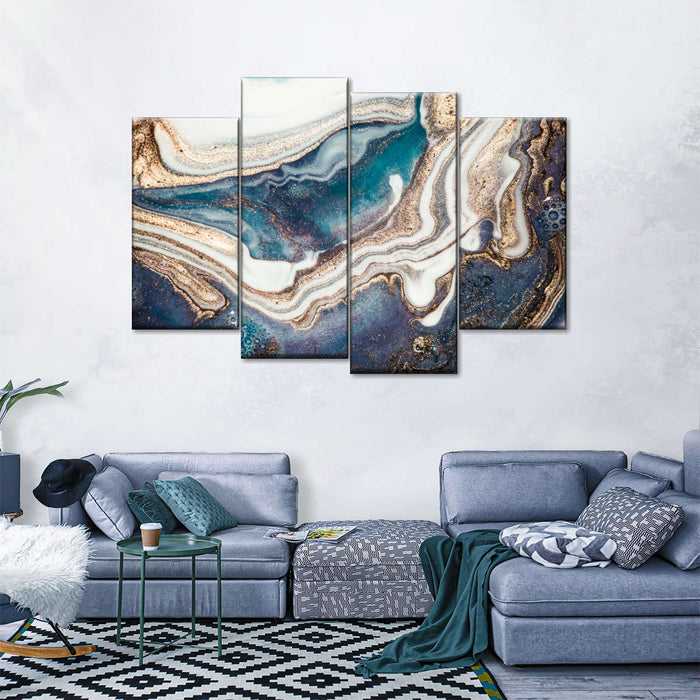 Agate Ripples Abstract Wall Art