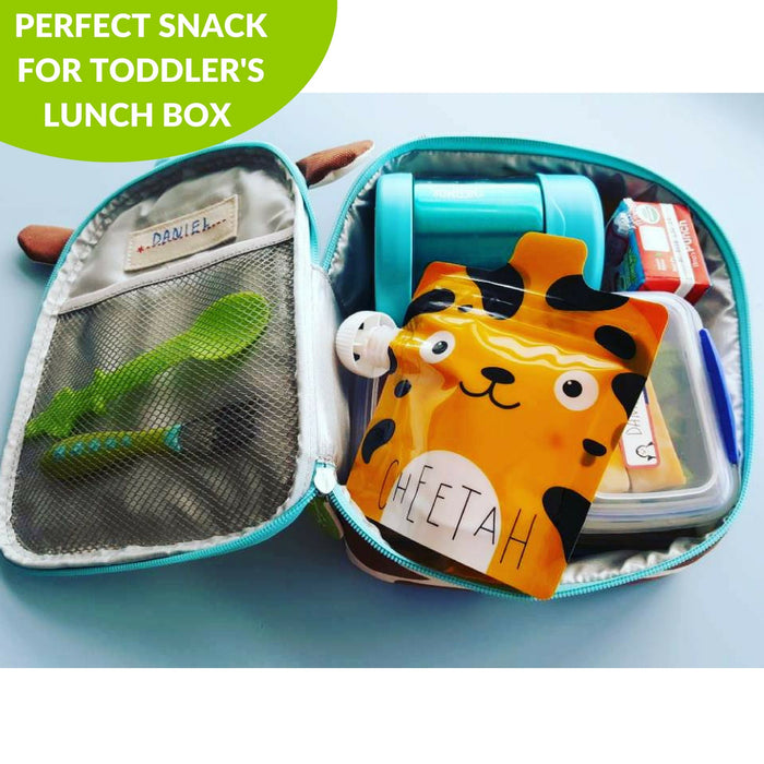 Reusable Food Pouches - Zoo