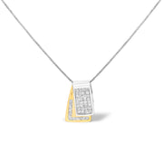 Bids.com 14KT White Gold Diamond Box Pendant Necklace (1 cttw, H-I Color, SI2-I1 Clarity) Necklaces