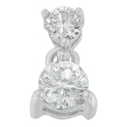 Bids.com 14K White Gold 1/2 cttw Round Cut Diamond Pendant Necklace (I-J, I1-I2) Necklaces