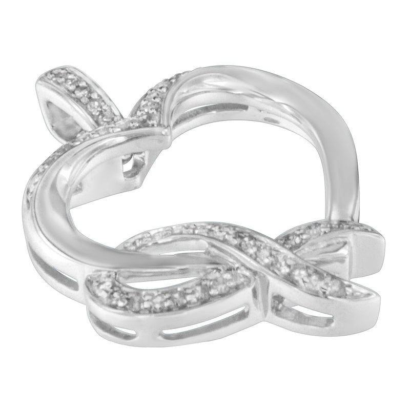 Bids.com .925 Sterling Silver 1/6 cttw Diamond Heart Pendant Necklace (H-I, I1-I2) Necklaces