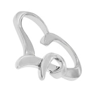 Bids.com .925 Sterling Silver Heart Shaped Pendant Necklace Necklaces