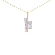 Bids.com 18K Yellow and White Gold 1 7/8 Cttw Princess Baguette Diamond Key Shaped 18" Pendant Necklace (H-I Color, SI1-SI2 Clarity) Necklaces