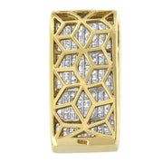Bids.com 14K Yellow Gold Princess Cut Diamond Block Pendant Necklace (2 5/8 cttw, H-I Color, SI2-I1 Clarity) Necklaces