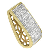 Bids.com 14K Yellow Gold Princess Cut Diamond Block Pendant Necklace (2 5/8 cttw, H-I Color, SI2-I1 Clarity) Necklaces