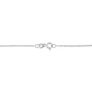Bids.com .925 Sterling Silver 1 1/4 Cttw Round and Baguette-Cut Diamond Composite Heart 18" Pendant Necklace (I-J Color, I1-I2 Clarity) Necklaces