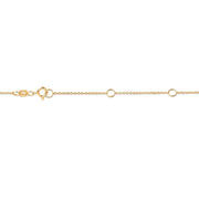 Bids.com 10K Yellow Gold 1/2 Carat Round Brilliant-Cut Diamond Modern Bezel-Set Solitaire 16"-18" Pendant Necklace (H-I Color, SI2-I1 Clarity) Necklaces
