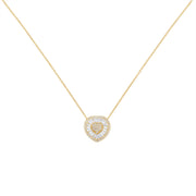 Bids.com 10KT Yellow Gold Diamond Heart Pendant Necklace (1/2 cttw, H-I Color, I1-I2 Clarity) Necklaces