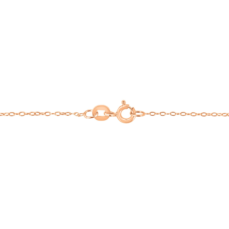 Bids.com AGS Certified 10K Rose Gold 1/5 Cttw Bezel Set Round Diamond Solitaire 16-18" Adjustable Pendant Necklace (H-I Color, VS1-VS2 Clarity) Necklaces