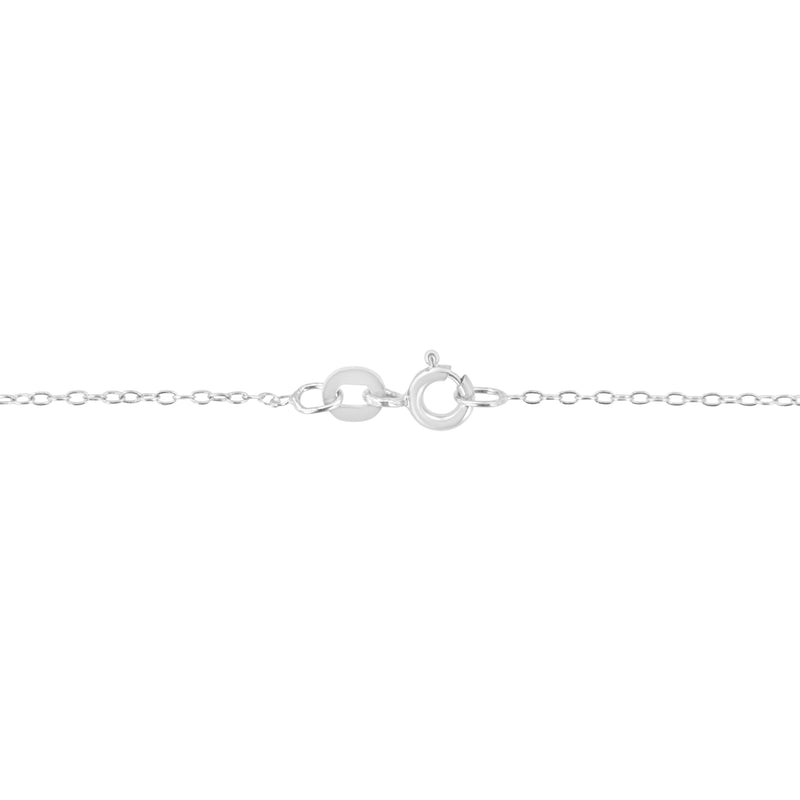 Bids.com AGS Certified 10K White Gold 1/3 Cttw Bezel Set Round Diamond Solitaire 16-18" Adjustable Pendant Necklace (I-J Color, SI1-SI2 Clarity) Necklaces
