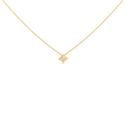Bids.com 10K Yellow Gold 1/5 Cttw Bezel Set Princess Diamond Kite Shaped Solitaire Pendent Necklace Necklaces