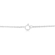 Bids.com 14K White Gold 1/2 Cttw Lab Grown Oval Shape Solitaire Diamond East West 18" Pendant Necklace (E-F Color, VS1-VS2 Clarity) Necklaces