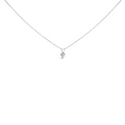 Bids.com 14K White Gold 1/5 Cttw 3-Prong Set Heart Shaped Solitaire Lab Grown Diamond 18" Pendant Necklace (F-G Color, VS2-SI1 Clarity) Necklaces