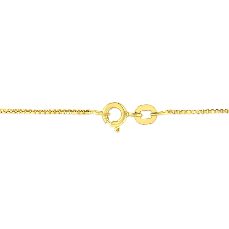 Bids.com 14K Yellow Gold Plated .925 Sterling Silver 1/2 Cttw Brilliant Round Cut Diamond Solitaire Milgrain 18" Pendant Necklace (K-L Color, I2-I3 Clarity) Necklaces