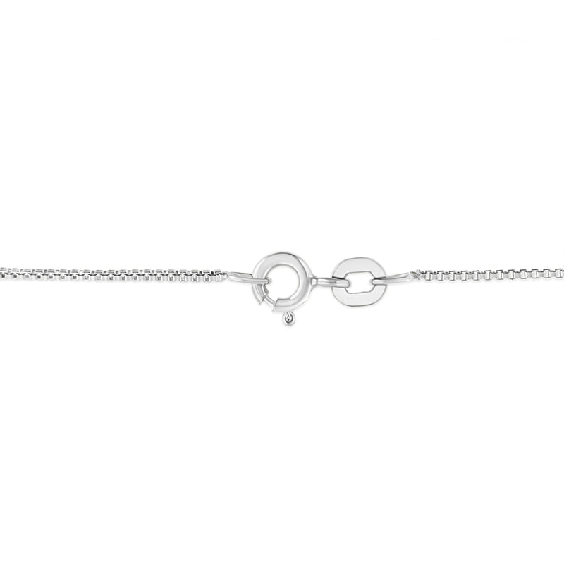 Bids.com .925 Sterling Silver 3/4 Cttw Treated Blue Diamond Solitaire 18" Milgrain Pendant Necklace (Blue Color, I1-I2 Clarity) Necklaces