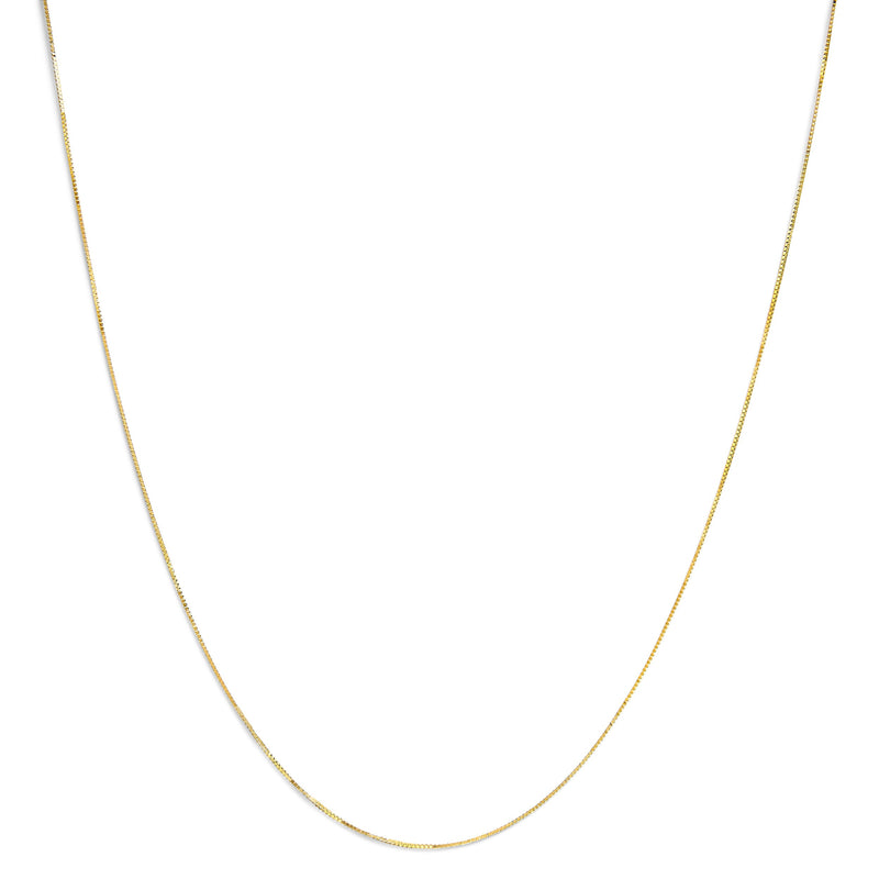 Bids.com Solid 14K Yellow Gold 0.75mm Classic Box Chain Necklace. Unisex Chain - Size 16 Inches Necklaces