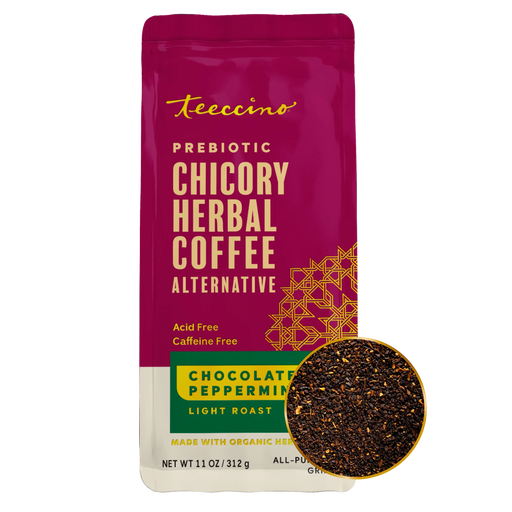 Teeccino Chocolate Peppermint Chicory Herbal Coffee Herbal Coffee