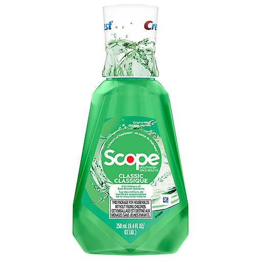 Crest Crest Scope Classic Mouthwash, Original Mint, 8.4 Fl Oz Mouthwash White Smoke