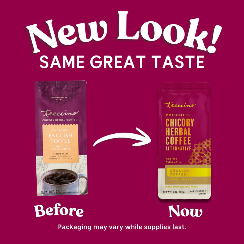 Teeccino English Toffee Herbal Coffee Herbal Coffee