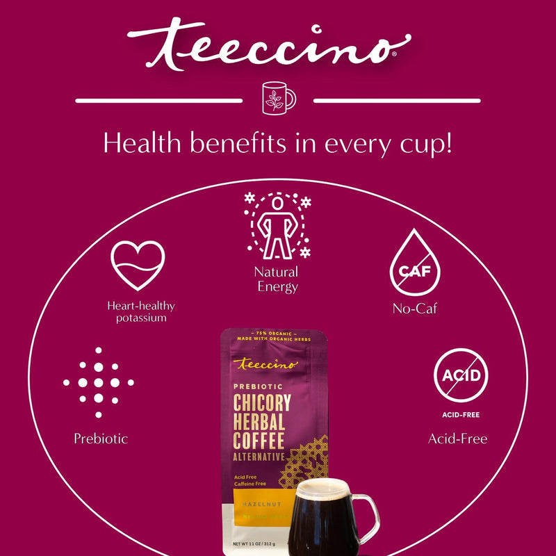 Teeccino Hazelnut Chicory Herbal Coffee Herbal Coffee
