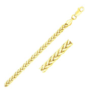 Bids.com 3.3mm 14k Yellow Gold Light Weight Wheat Bracelet Bracelets