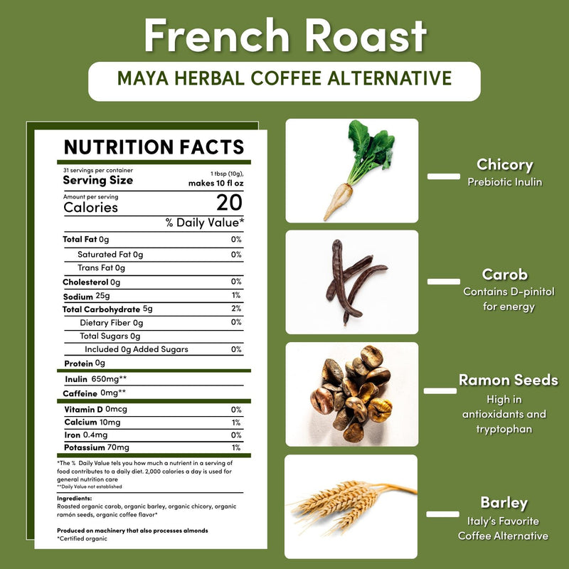 Teeccino French Roast Chicory Herbal Coffee Herbal Coffee