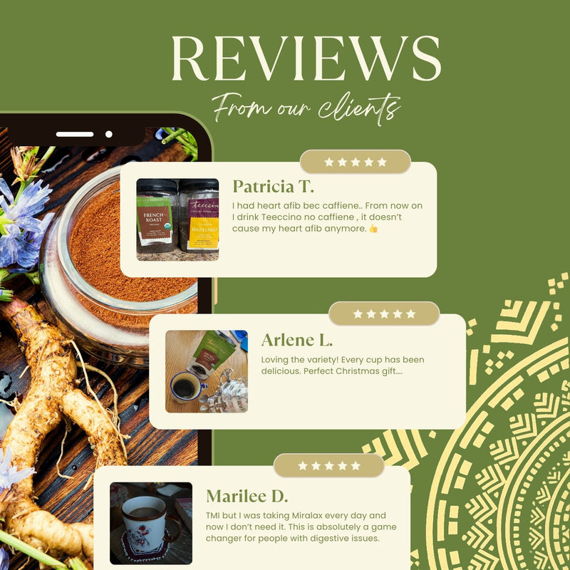 Teeccino French Roast Chicory Herbal Coffee Herbal Coffee