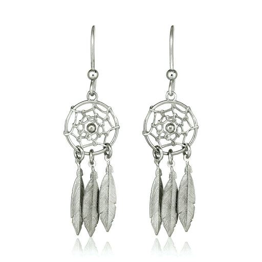 Bids.com Sterling Silver Dream Catcher Dangle Earrings Earrings