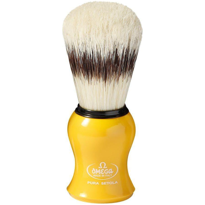 Omega Omega Pure Bristle Shaving Brush With Stand (Assorted Colors) #80265 Shaving Brush