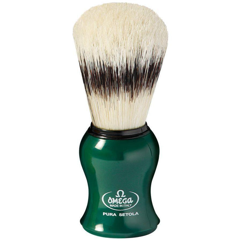 Omega Omega Pure Bristle Shaving Brush With Stand (Assorted Colors) #80265 Shaving Brush