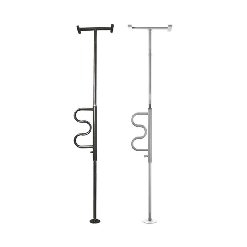 Stander Stander Security Pole & Curve Grab Bar - Black Health Care