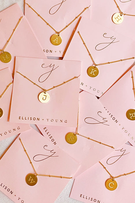 Ellison + Young: Singular Charm Initial Necklace