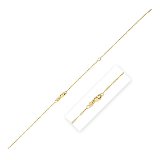 Bids.com Double Extendable Bead Chain in 14k Yellow Gold (1.00 mm) Necklaces