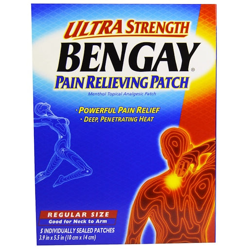 Bengay Bengay Ultra Strength Pain Relief Patch For Muscle, Pain, Regular 3.9 X 5.5 Inches Personal Care