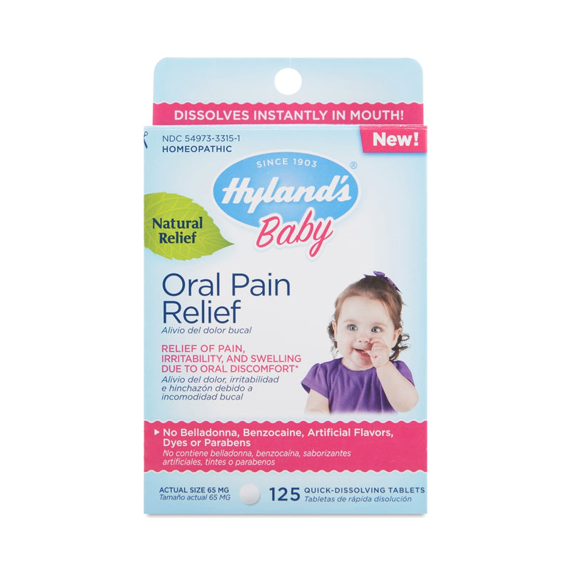Hyland's Hyland's Naturals, Baby, Oral Pain Relief, Daytime, 0+ Months, 125 ctr Baby & Toddler
