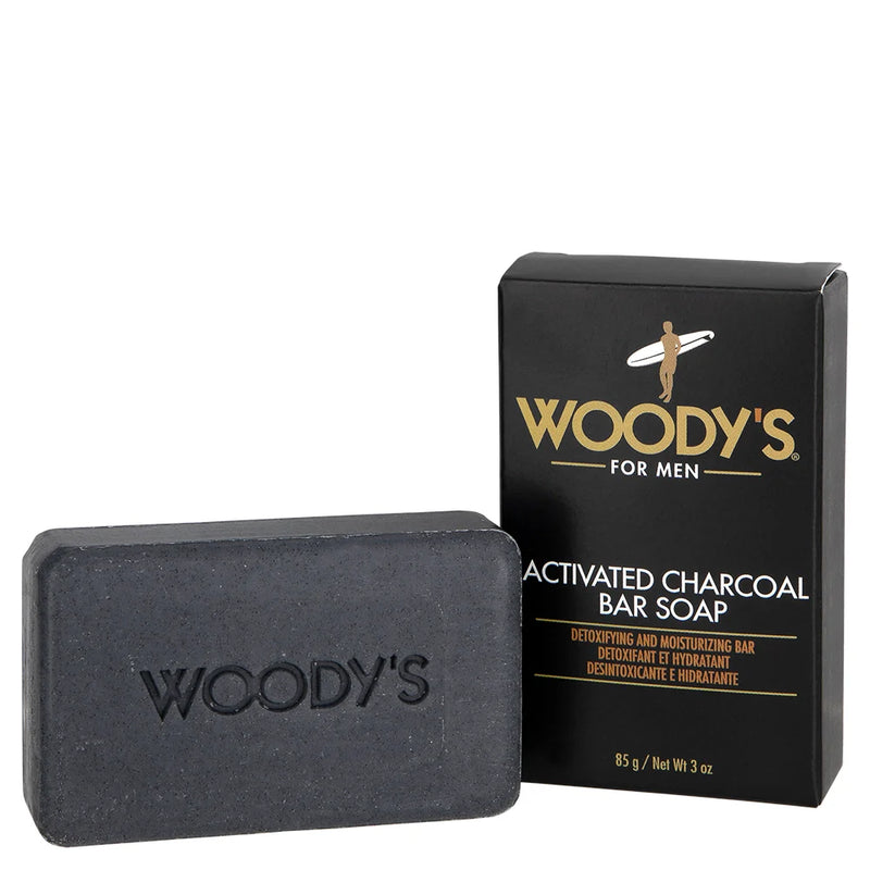 Mill's Beauty Supply Woody's For Men Activated Charcoal Bar Soap Bar Soap