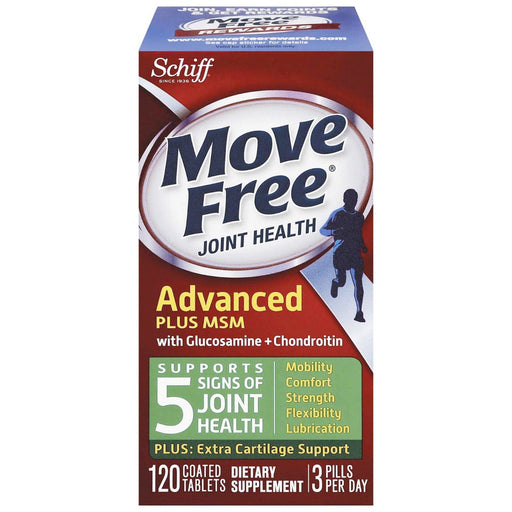 Move Free Move Free Joint Health Advanced Plus MSM Coated Tablets Vitamins & Supplements White Smoke