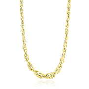 Bids.com Polished Double Oval Link Chain Necklace in 14k Yellow Gold Necklaces
