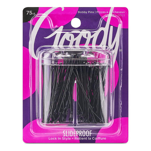Goody Goody Black Bobby Pins In Magnetic Box Hair Care Dark Slate Gray