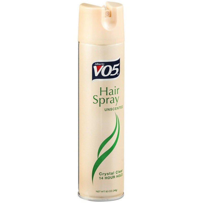 Alberto VO5 VO5 Hair Spray Unscented, Crystal Clear 14-Hour Hold, 8.5 oz Aerosol Hair Care