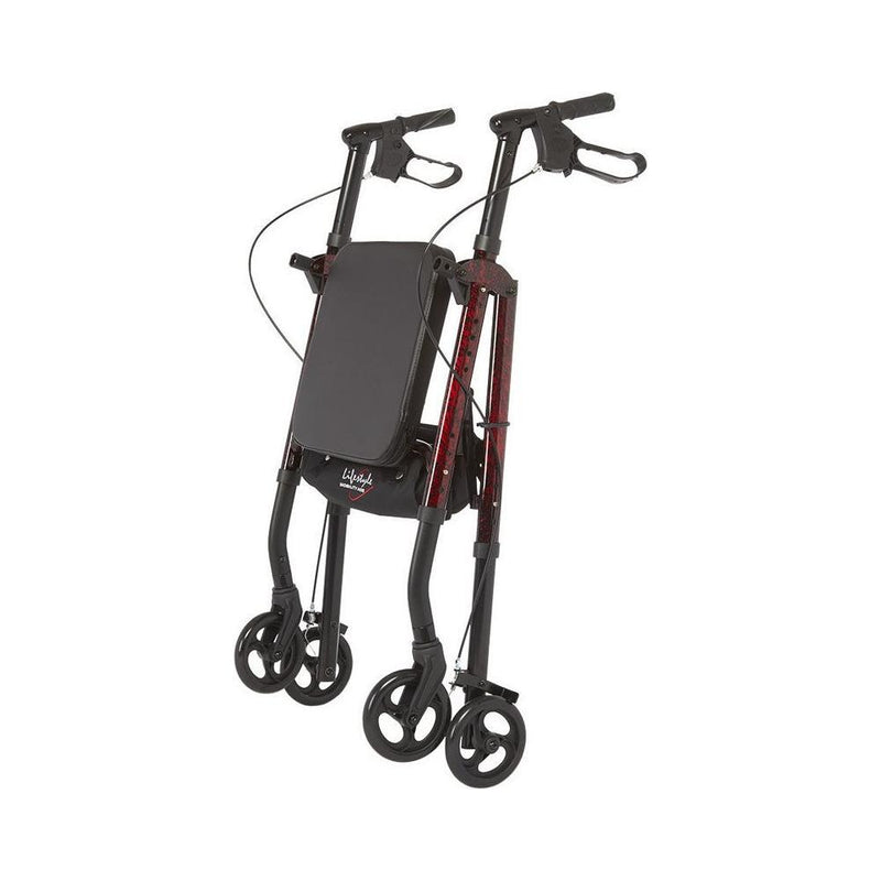 RIO Medical Supplies Rhythm Healthcare Aluminum 4 Wheel Rollator with Universal Height Adjustment