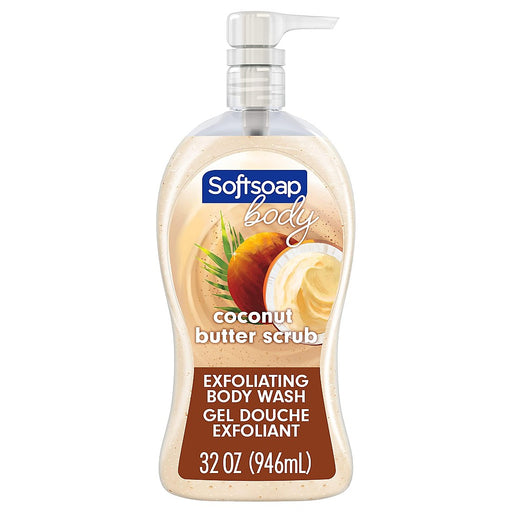 Softsoap Softsoap Coconut & Butter Scrub Exfoliating Body Wash Pump - 32 Fl Oz Body Wash