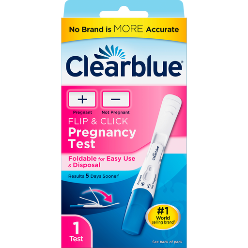 Clearblue Clearblue Flip & Click Pregnancy Test, 1 Test Pregnancy Tests White Smoke