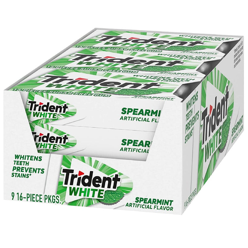 Trident Trident White Spearmint Sugar Free Gum Candy & Chocolate White Smoke