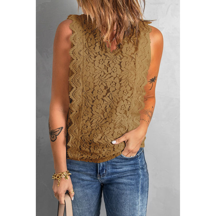 Lace V-Neck Tank