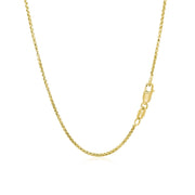 Bids.com 14k Yellow Gold Round Box Chain 1.35 mm Necklaces