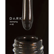 nbmsupply DARK STAMPING POLISH №45 BROWN METALLIC, 8 ML Article : S045