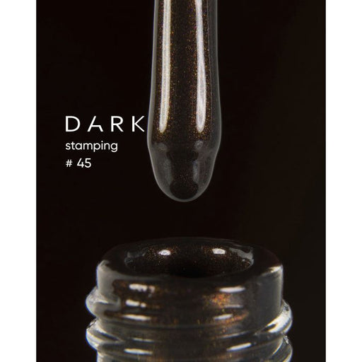 nbmsupply DARK STAMPING POLISH №45 BROWN METALLIC, 8 ML Article : S045