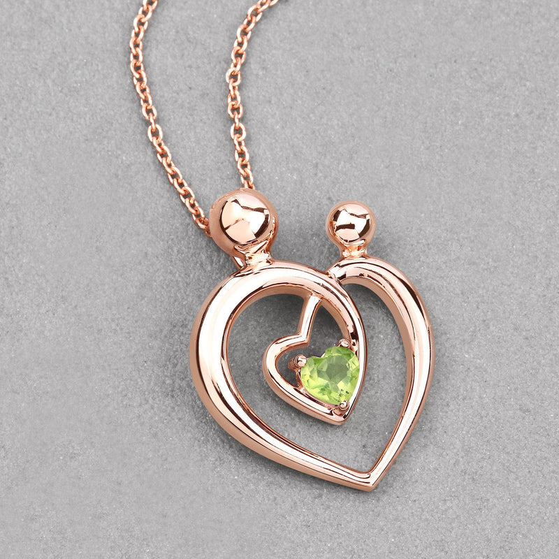 Bids.com 0.25 Carat Genuine Peridot .925 Sterling Silver Pendant Pendants